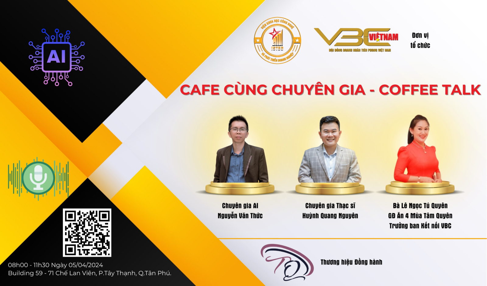 Cafe cùng chuyên gia - Coffee Talk: Sân chơi tri thức, quảng bá thương hiệu doanh nghiệp