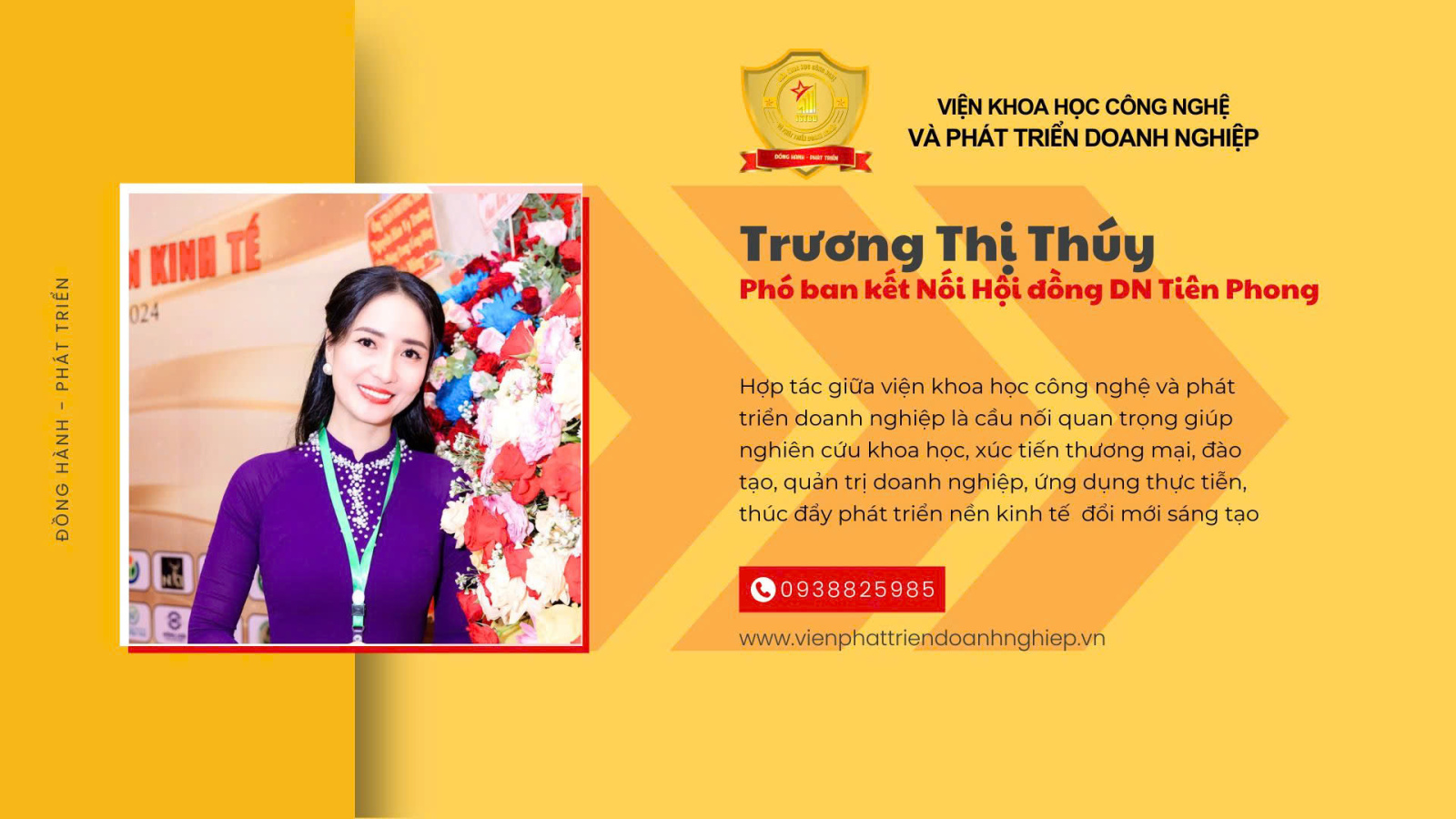 Phó ban kết nối DN VBC Việt Nam Trương Thị Thúy