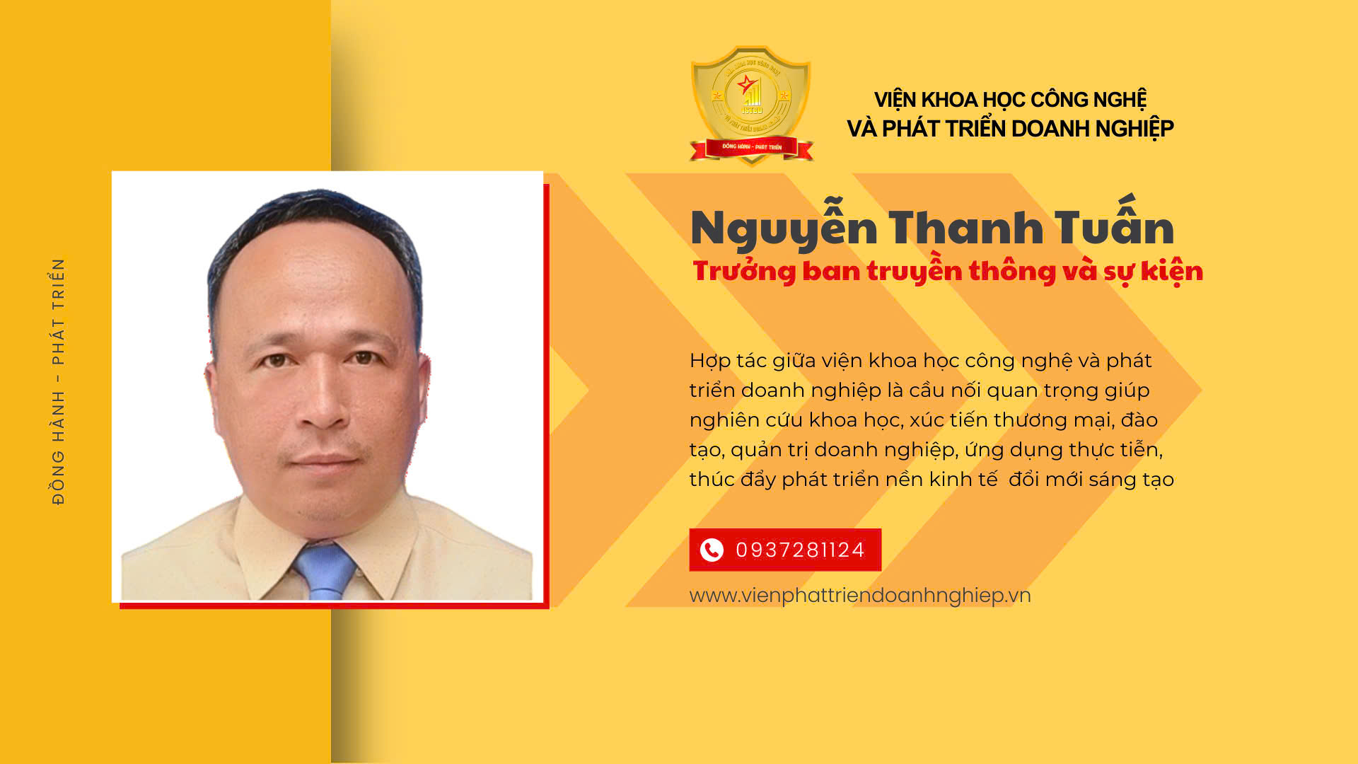 Trưởng ban Truyền thông và sự kiện Nguyễn Thanh Tuấn