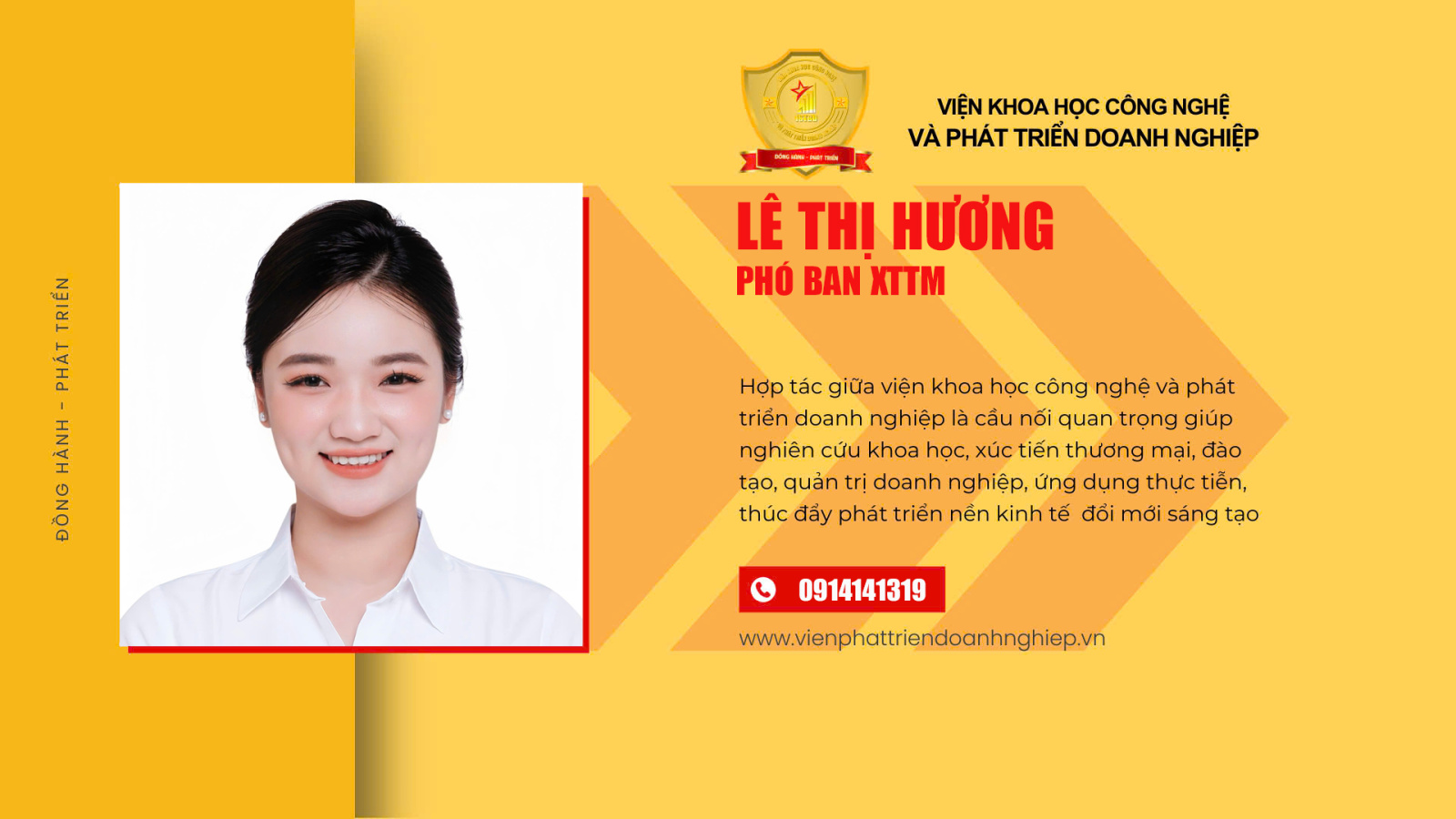 Phó ban XTTM Lê Thị Hương