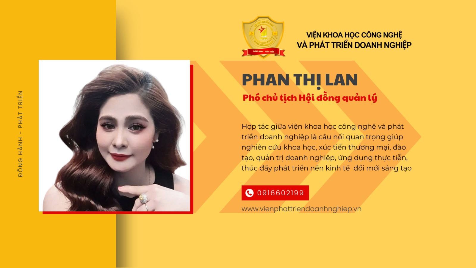 Phó chủ tịch Hội đồng quản lý Phan Thị Lan