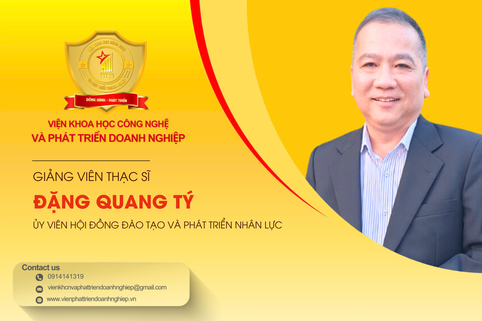 Giảng viên - Thạc sĩ Đặng Quang Tý