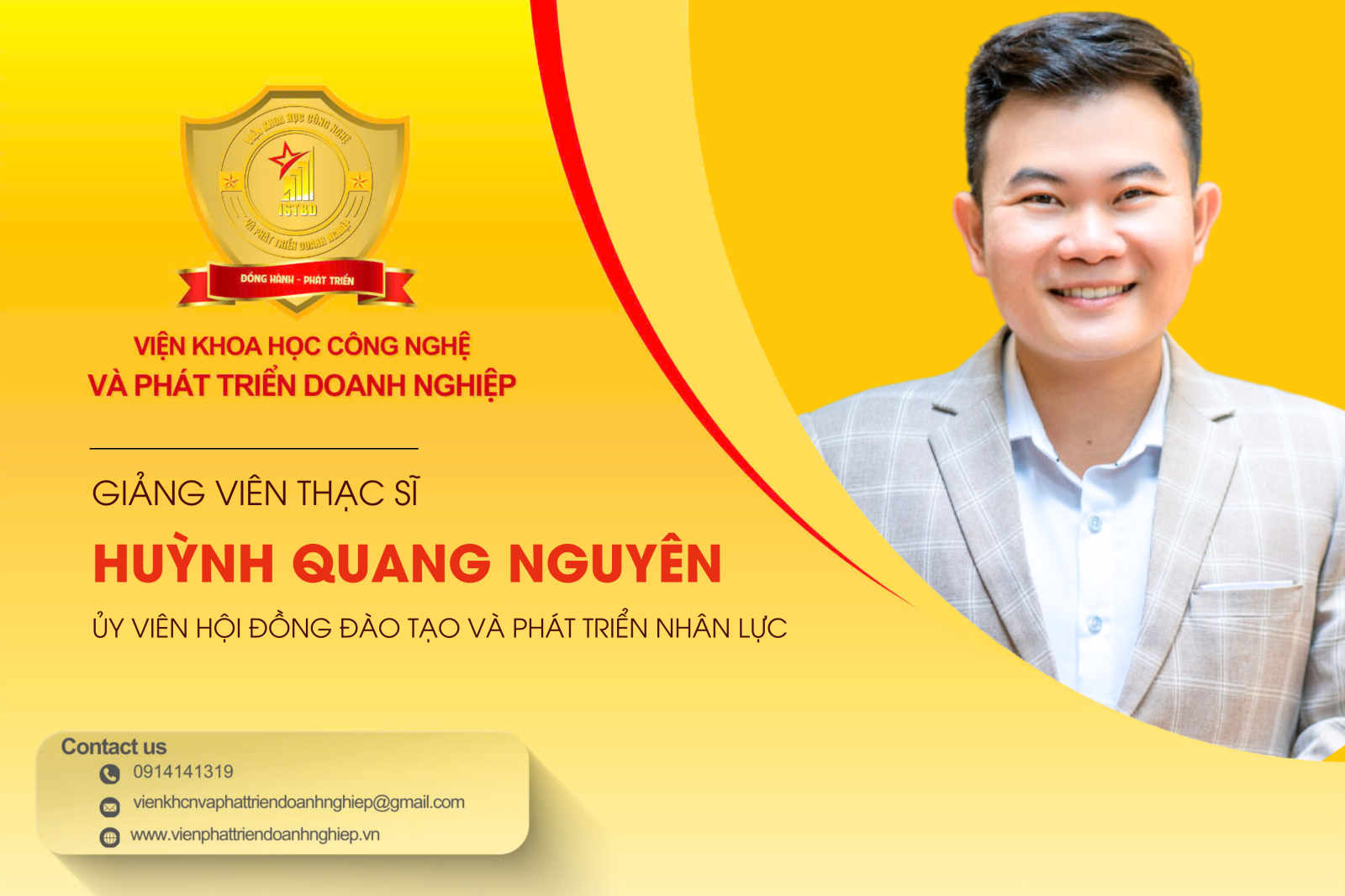 Giảng viên - Thạc sĩ Huỳnh Quang Nguyên