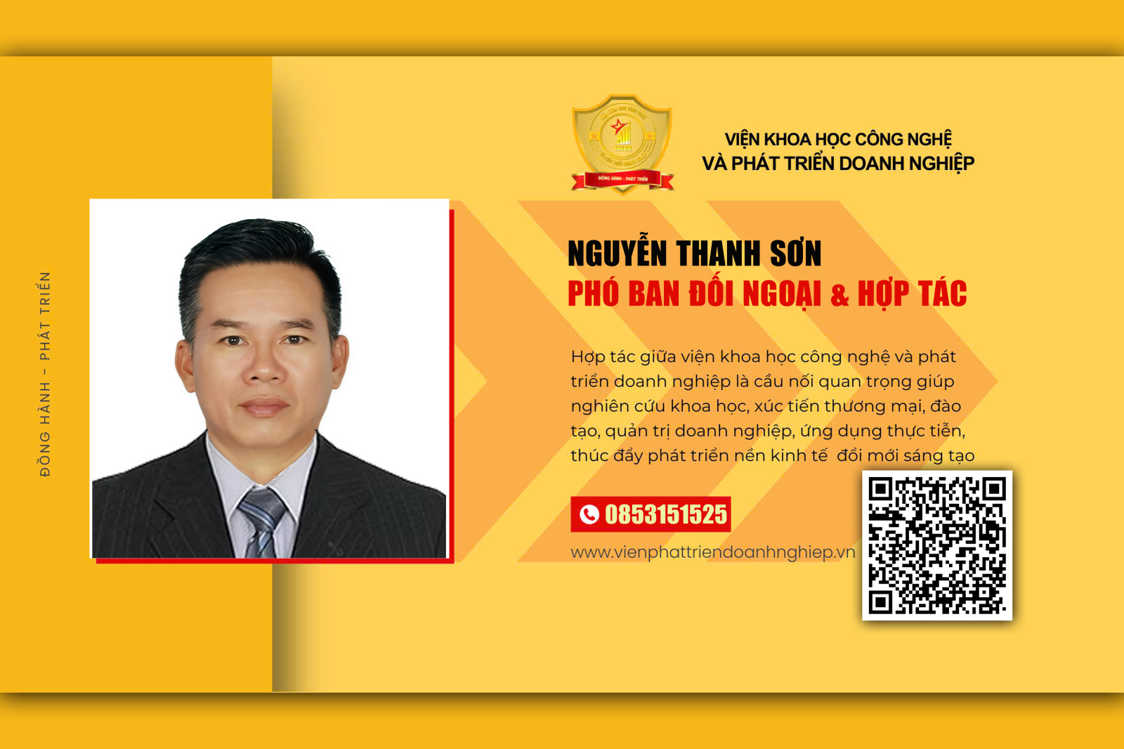 Phó ban Đối ngoại & Hợp tác Nguyễn Thanh Sơn