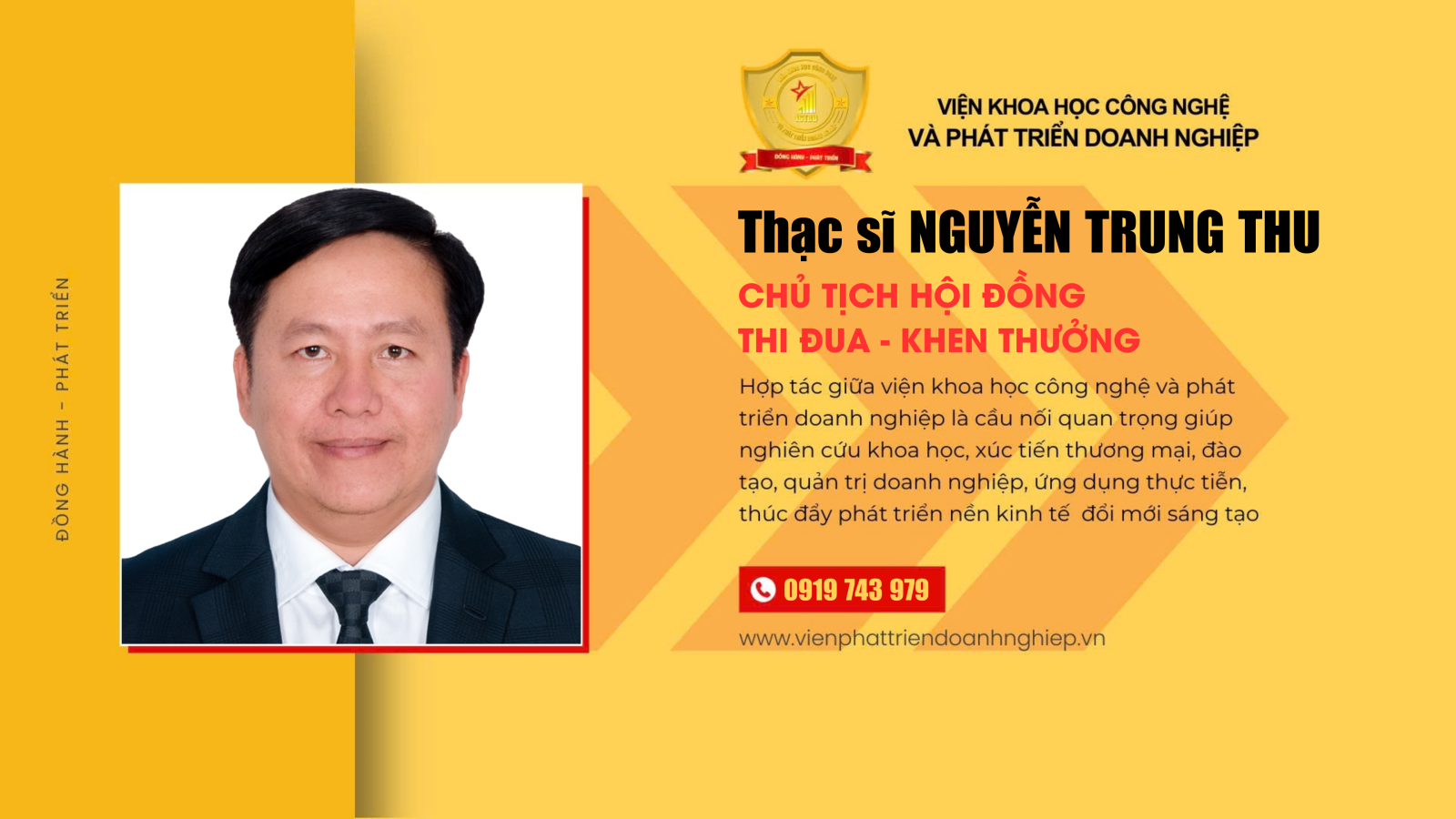 Chủ tịch Hội đồng Thi đua Khen thưởng Thạc sĩ Nguyễn Trung Thu