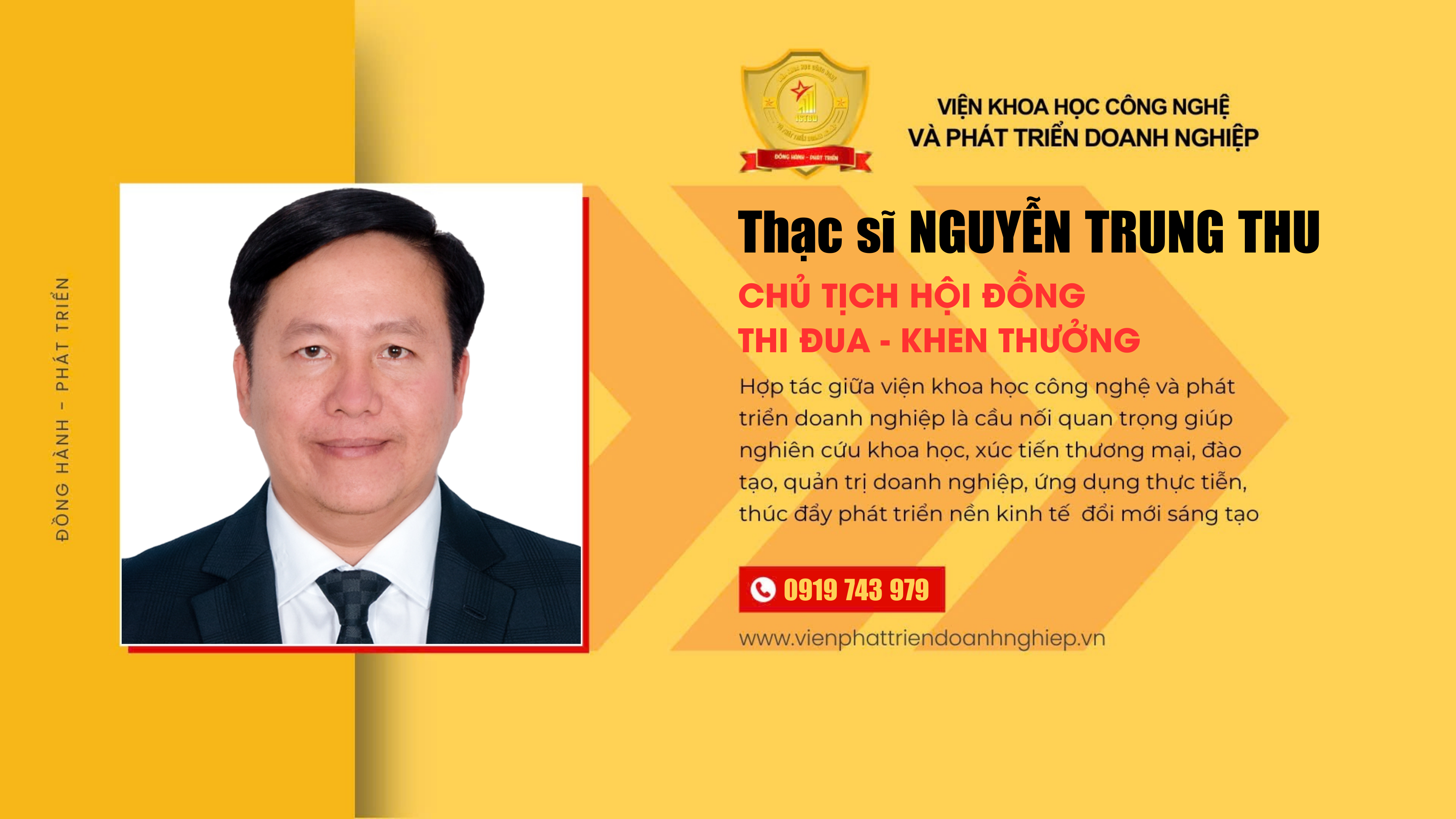 Chủ tịch Hội đồng Thi đua Khen thưởng Thạc sĩ Nguyễn Trung Thu Chủ tịch Hội đồng Thi đua Khen thưởng Thạc sĩ Nguyễn Trung Thu