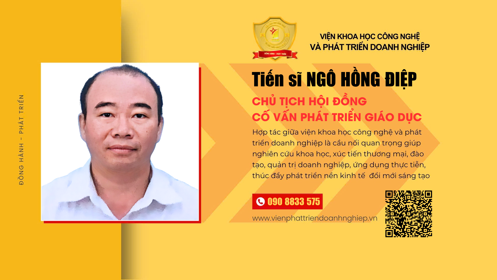 Chủ tịch Hội đồng cố vấn phát triển giáo dục Tiến sĩ Ngô Hồng Điệp
