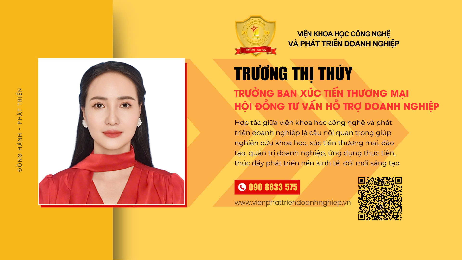 Trưởng Ban XTTM Hội đồng tư vấn hỗ trợ doanh nghiệp Trương Thị Thúy
