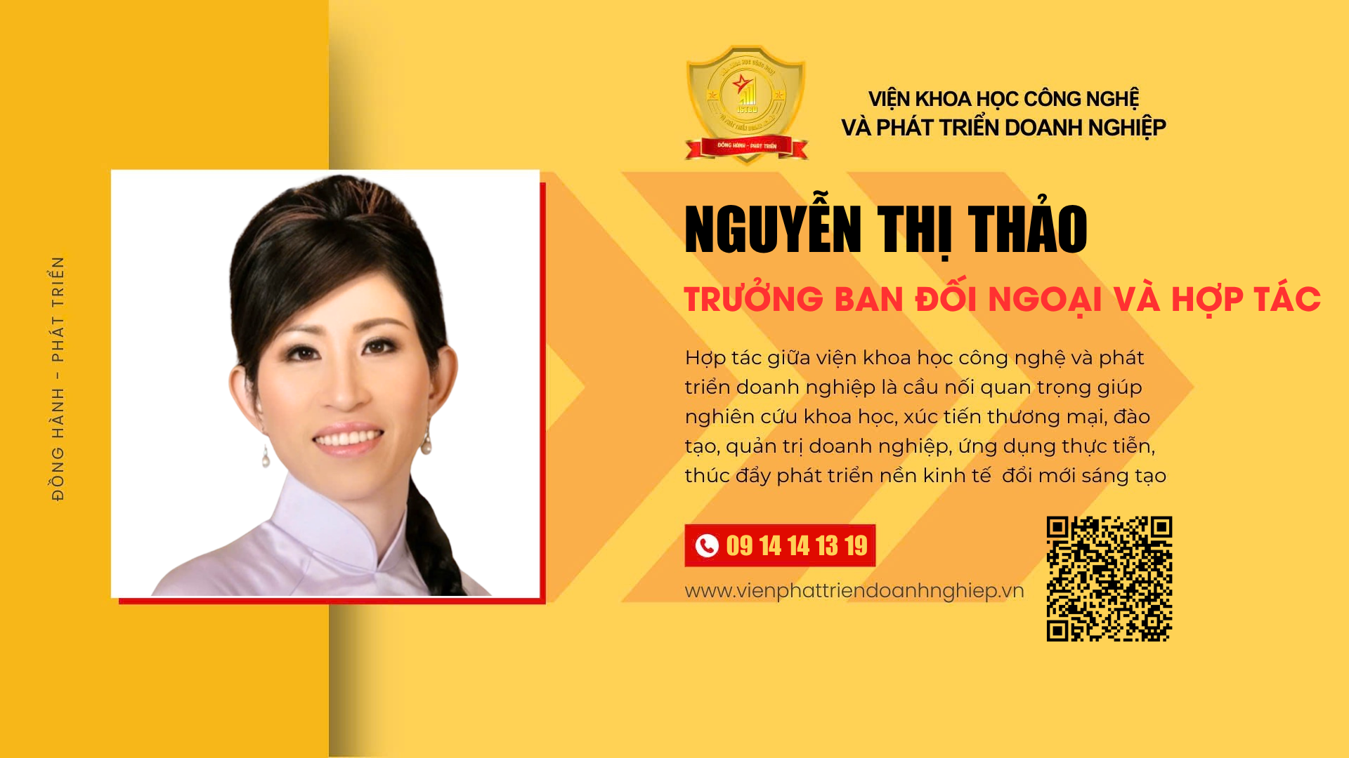 Trưởng Ban đối ngoại và hợp tác Nguyễn Thị Thảo