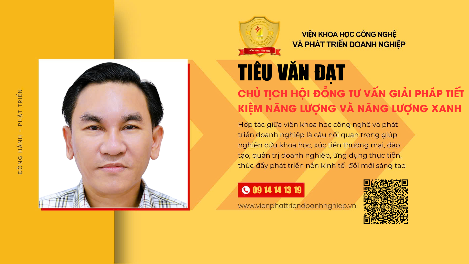 Chủ tịch Hội đồng tư vấn giải pháp tiết kiệm năng lượng và năng lượng xanh Tiêu Văn Đạt