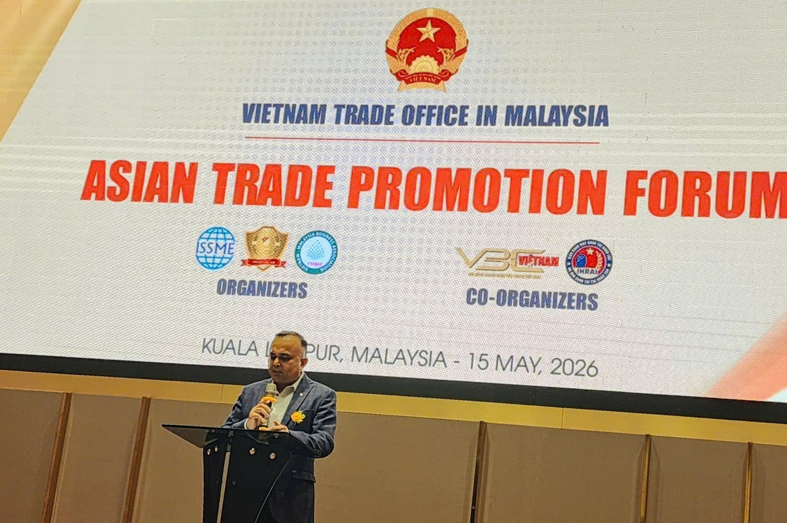 Ông Suneil Dutt Sharma, Tổng Thư Ký ISSME phát biểu tại diễn đàn SUNILL